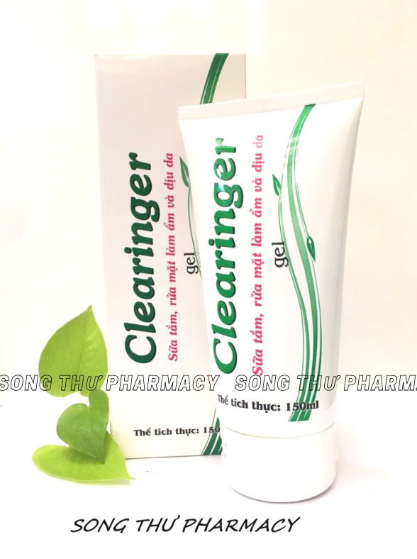 [HCM]CLEARINGER – SỮA TẮM, RỬA MẶT LÀM DỊU DA
