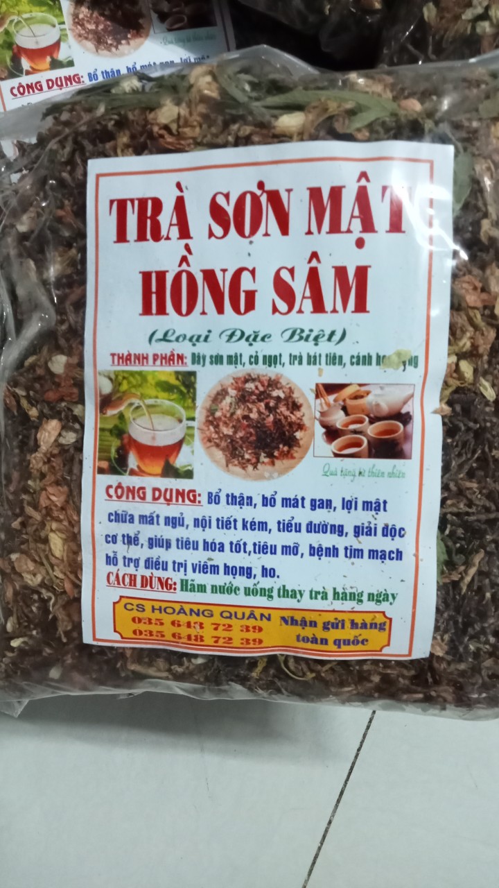 1 kg trà sơn mật hồng sâm loại đặc biệt