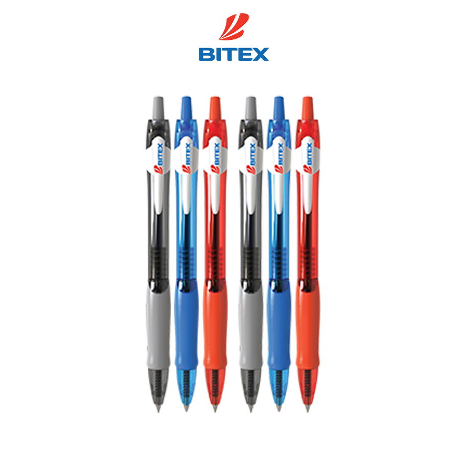 Bút gel Bitex G07 0.5mm màu đỏ, đen, xanh