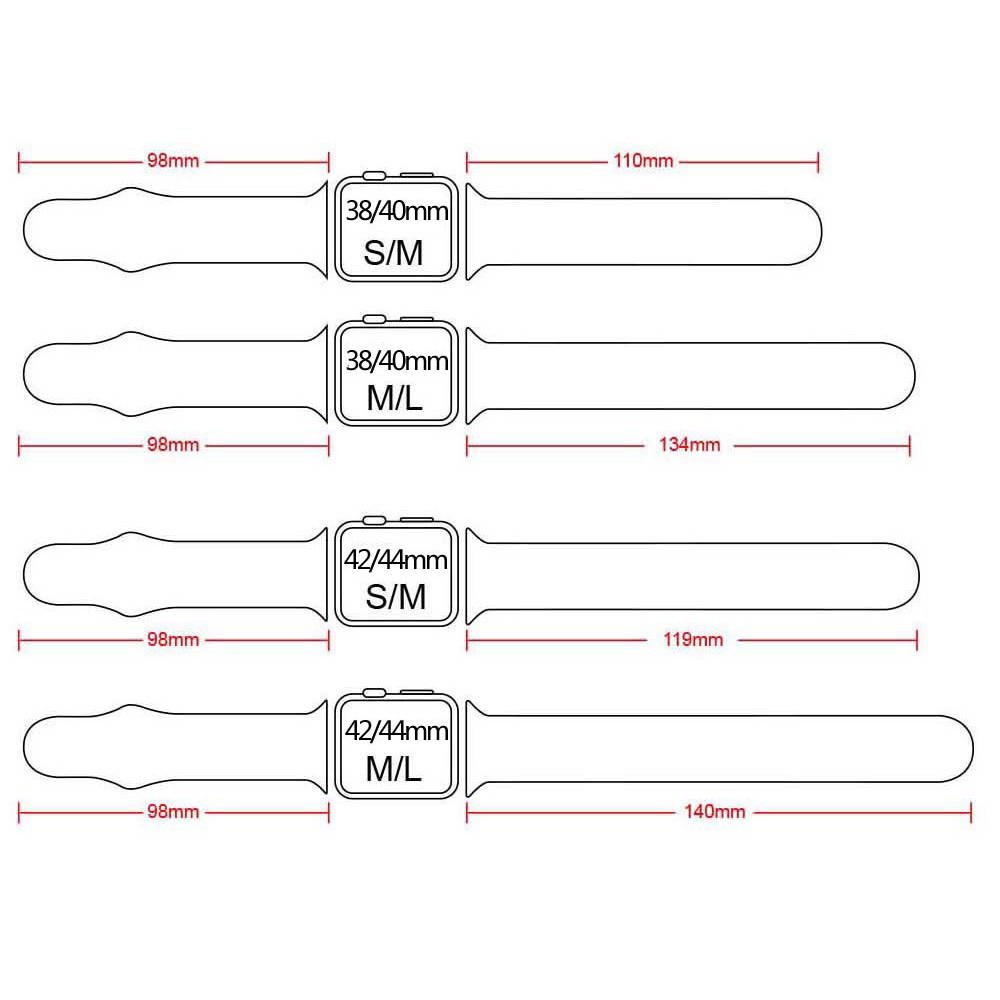 Dây đeo Apple Watch cao su cao cấp [ĐỦ SIZE 38 40 42 44]