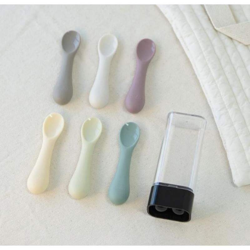 Thìa Ăn Dặm Silicon Bluemama Hàn Quốc