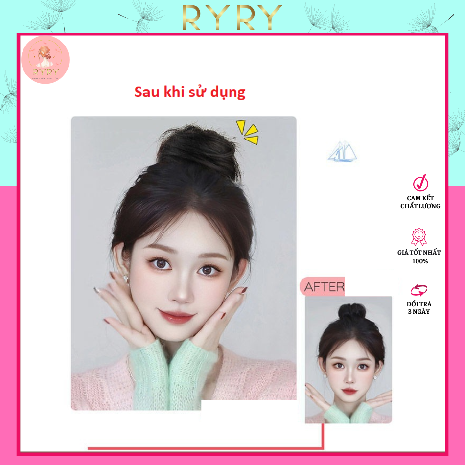 Búi Tóc Giả Tròn Thời Trang Cho Nữ