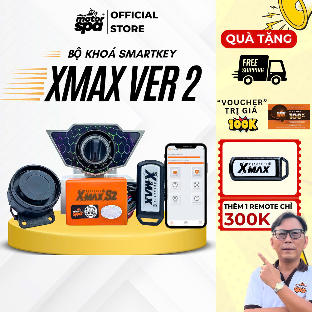 Smartkey Xmax 5.0 Ver.2 dành cho Satria, Raider, Sonic