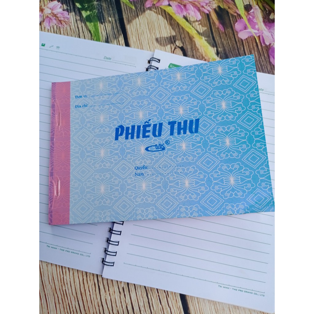 Phiếu thu 2 liên 13x19cm