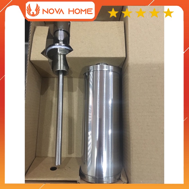 Bình xà phòng inox 304 gắn chậu rửa bát