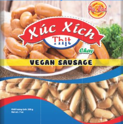 Xúc xích hạt đậu chay âu lạc 200g/1kg