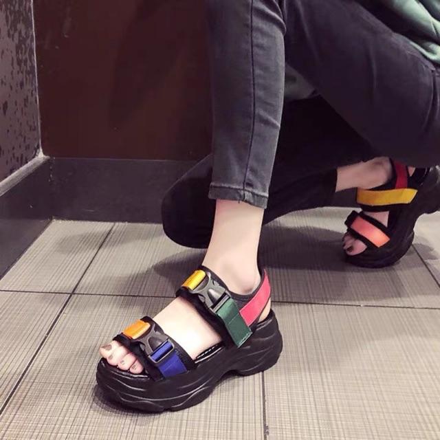 Sandal quai dán 7 màu mới GIÀY LINHLINH