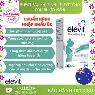 Elevit Breast Feeding 60 Tablets - Bổ sung vitamin và khoáng chất cho phụ nữ sau khi sinh thumbnail