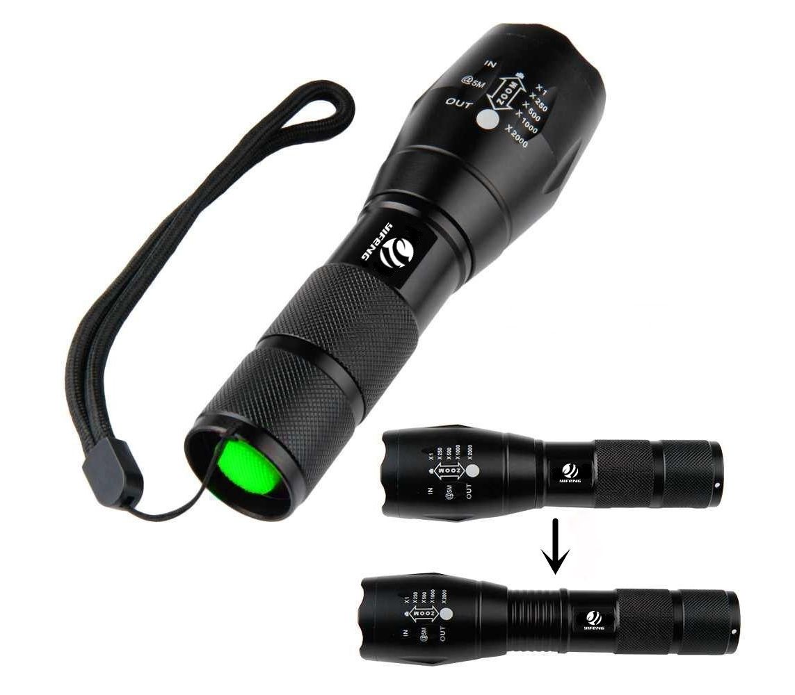 [HCM]Đèn pin siêu sáng Ultrafire XMLT6 mẫu mới 2021 (Đen)