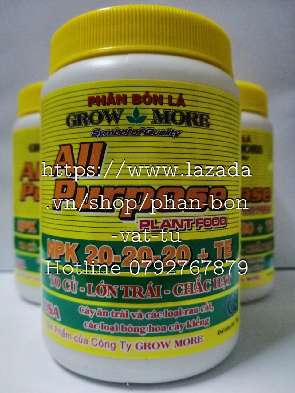 Phân Bón Lá Growmore 20-20-20+TE ( Grow More 100g )