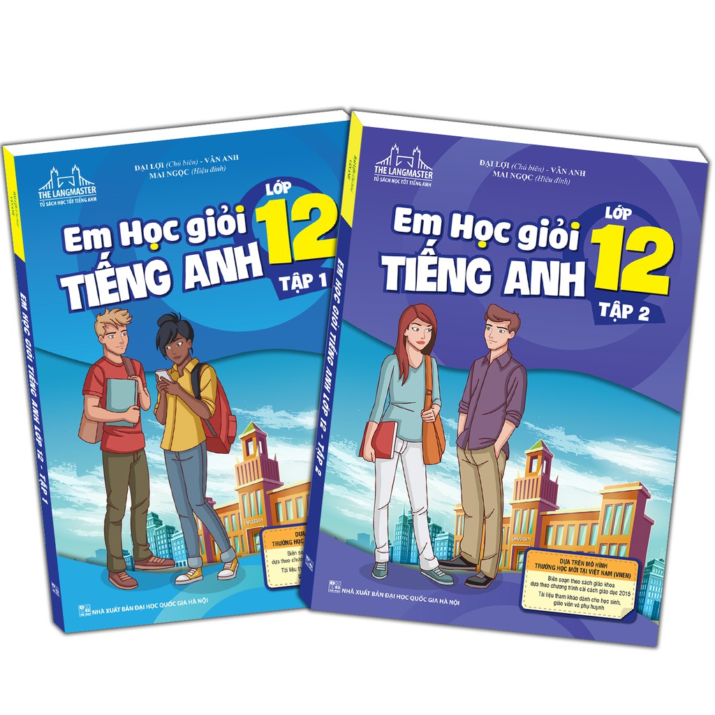 Sách - Combo Em Học Giỏi Tiếng Anh Lớp 12 ( Tập 1 + Tập 2)