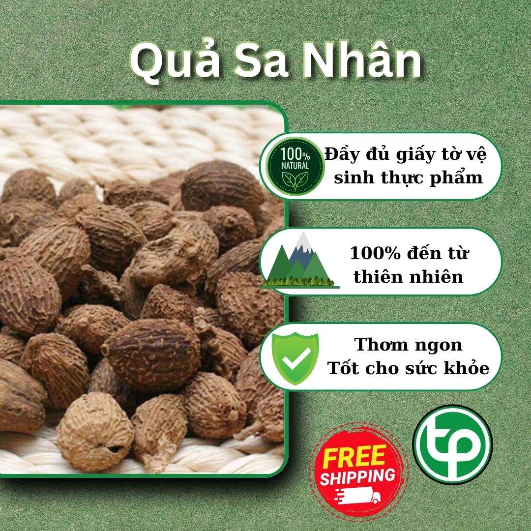 Quả sa nhân sấy khô hảo hạng 200g