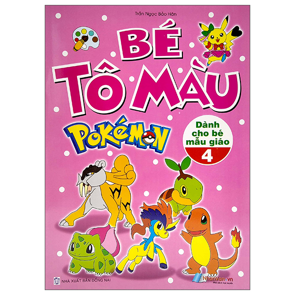Fahasa - bé tô màu pokemon - tập 4