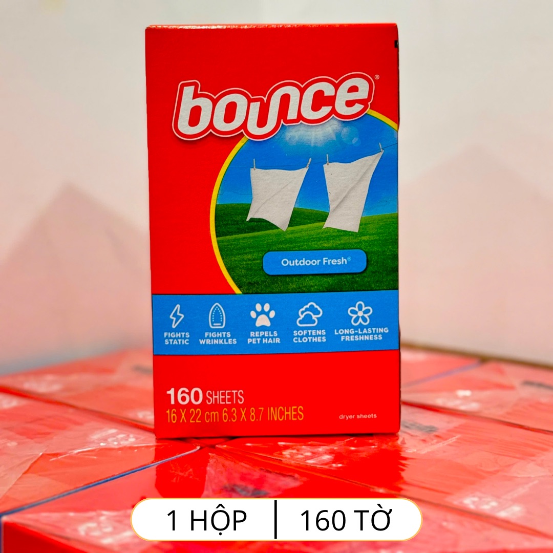 [NHẬP KHẨU MỸ/HỘP 400 TỜ] GIẤY THƠM QUẦN ÁO BOUNCE