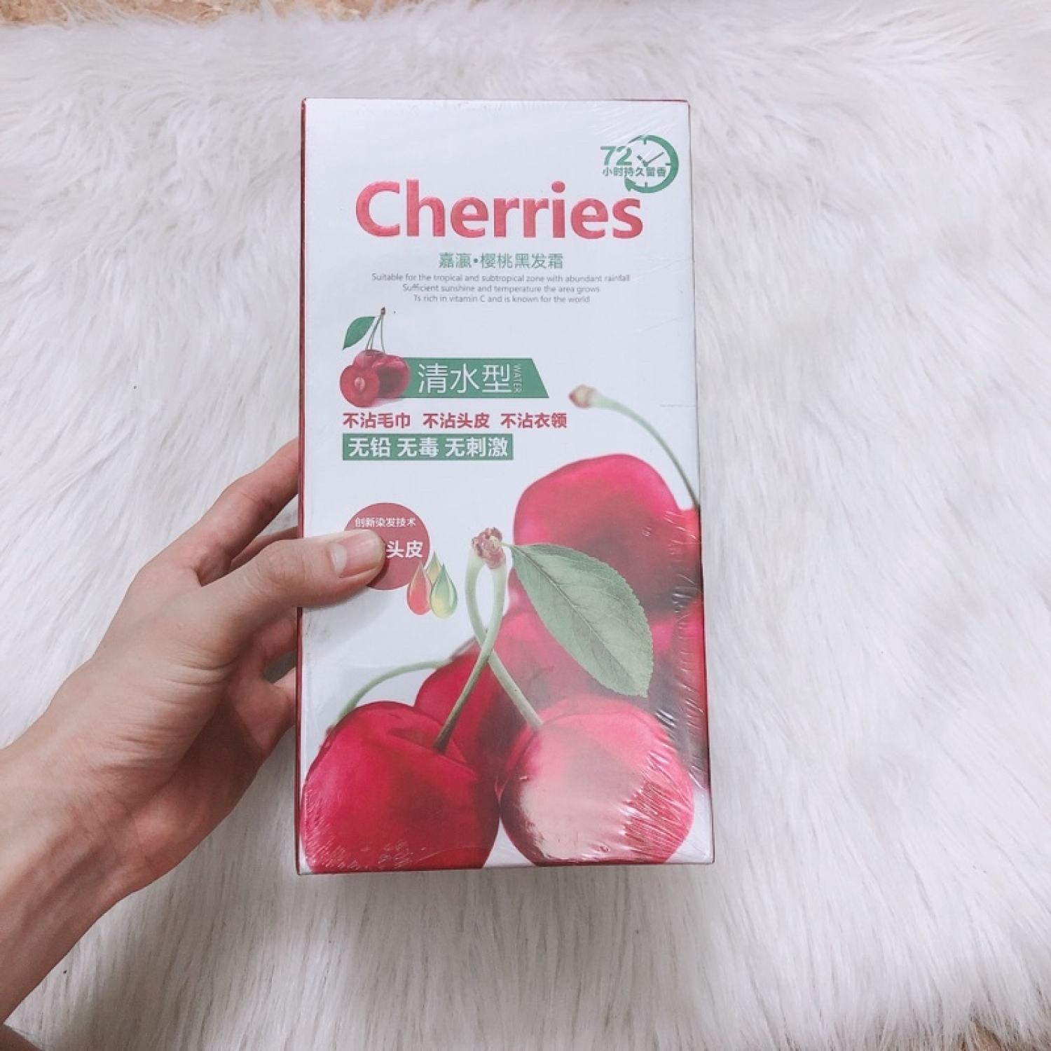 Nhuộm đen tóc cherries , thuốᴄ nhuộm đen phủ bạc cherroes 500mlx2