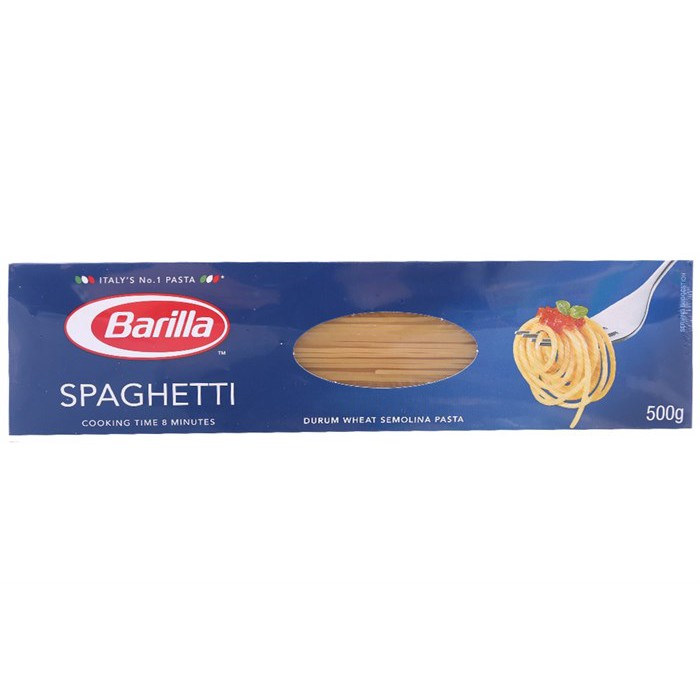 Mì Ý Sợi Ống Spaghetti Barilla 500g (Product From Italia)
