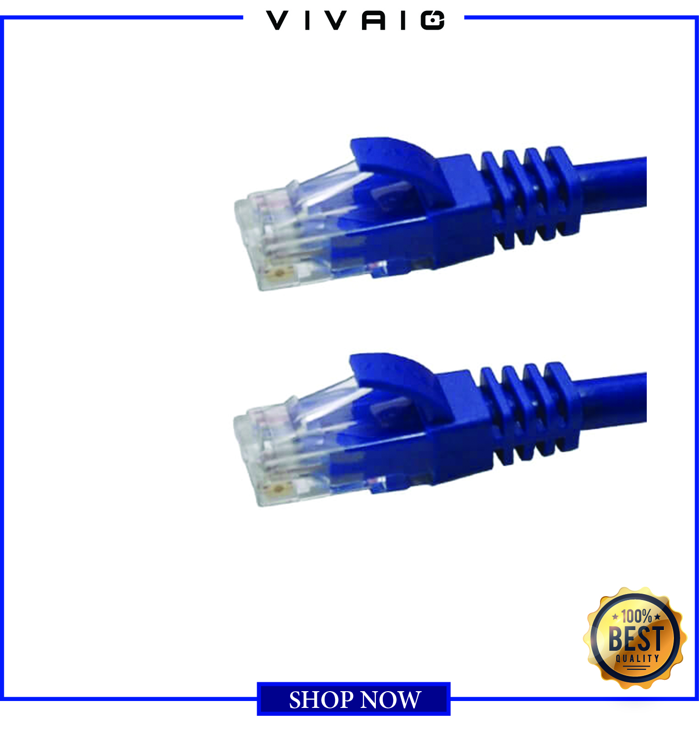 Dây nhảy - Patch cord VIVANCO CAT.6 UTP - Kích thước 5 mét (CM, Blue)