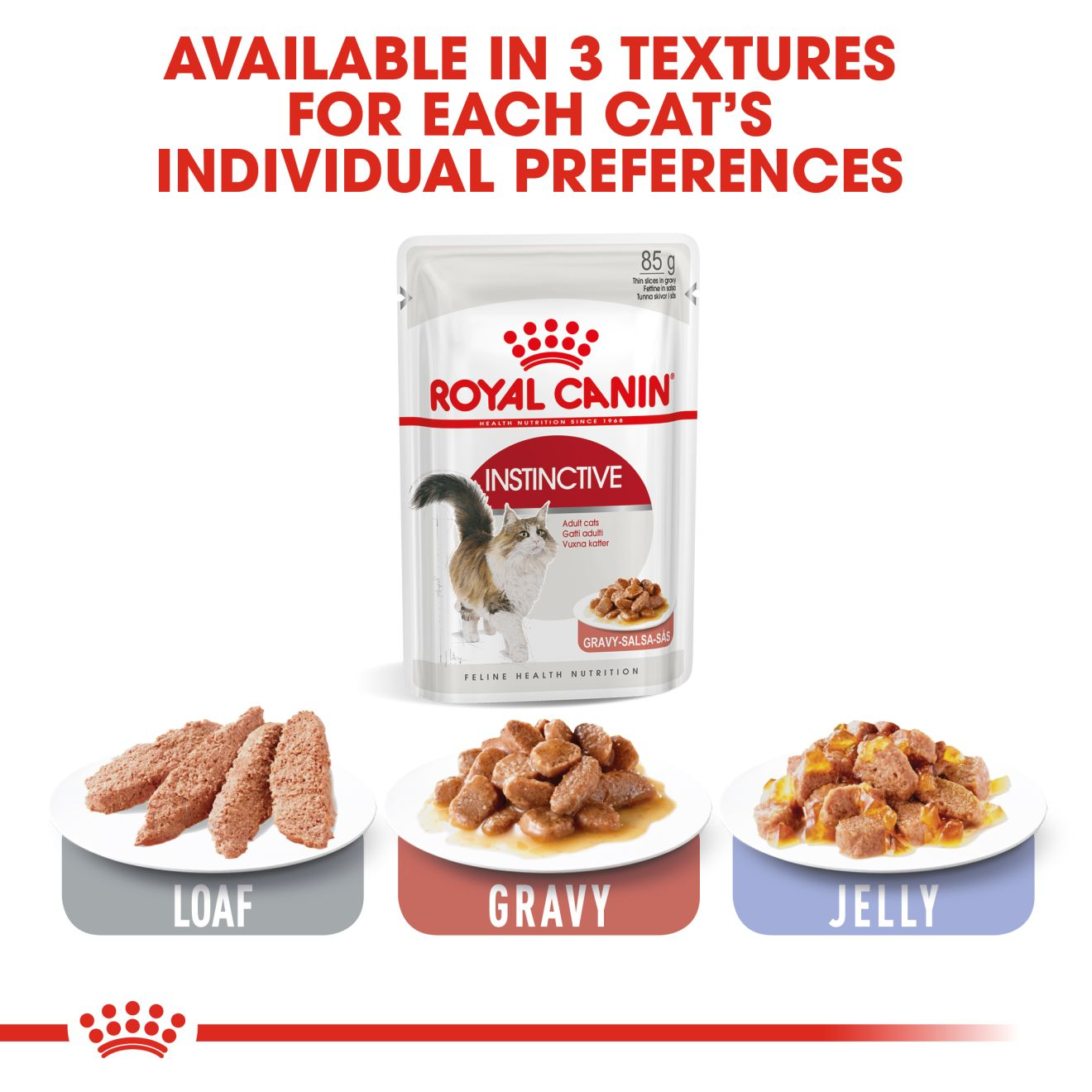 Pate ROYAL CANIN INSTINCTIVE cho mèo lớn (Gravy/Jelly/Loaf) 85gr - [Nông Trại Thú Cưng]
