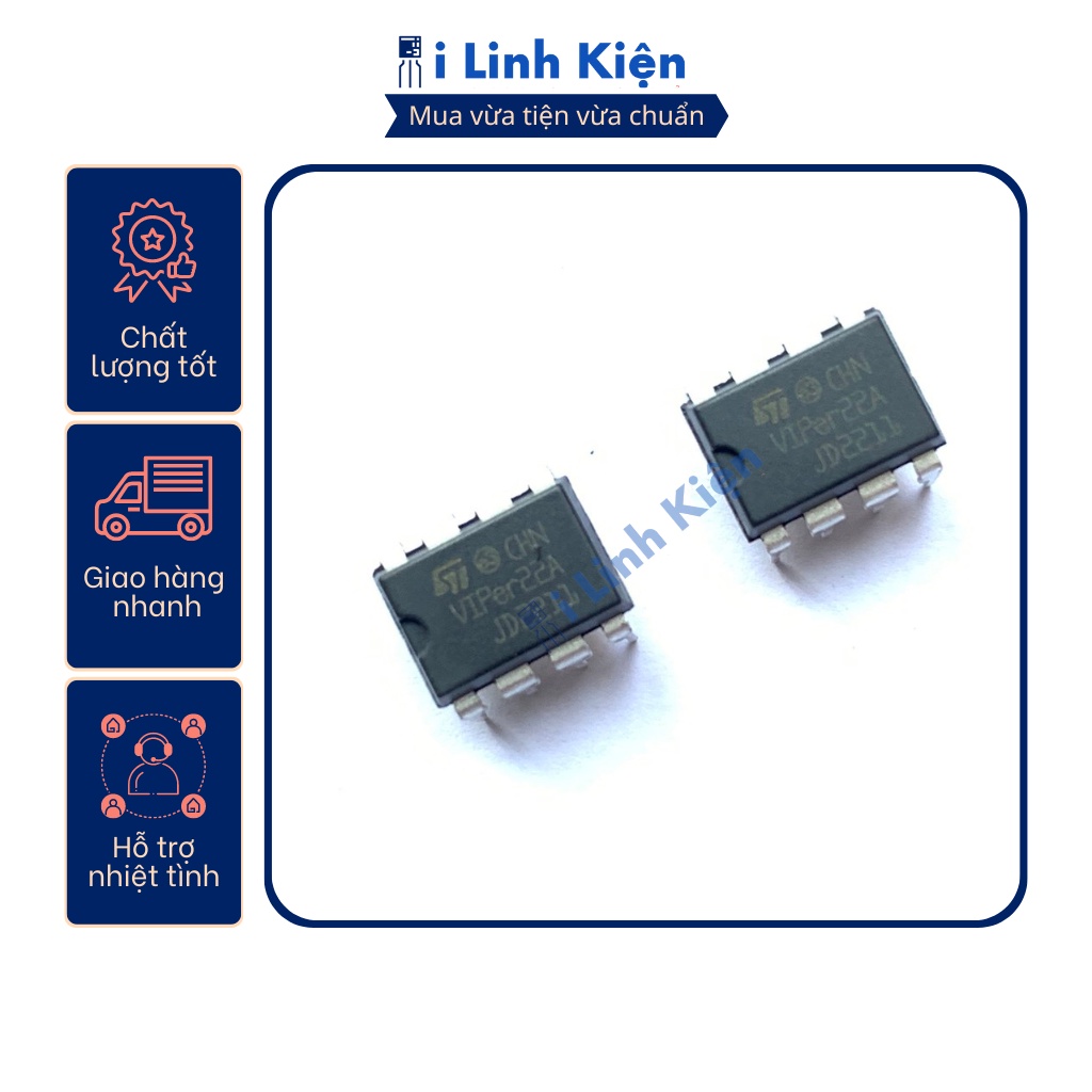 IC nguồn Viper22A chất lượng tốt.