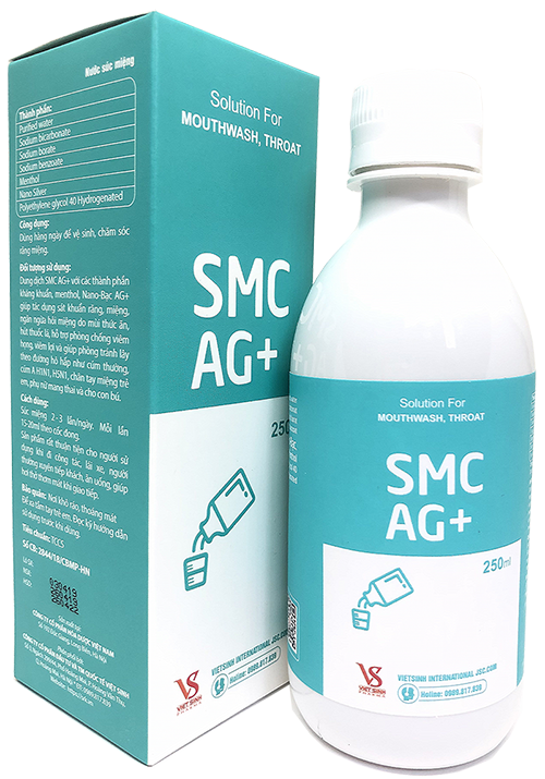 SMC AG+ 250ML. NƯỚC SÚC MIỆNG