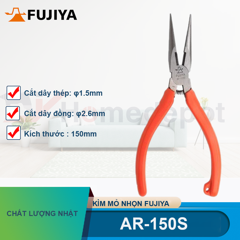 Kìm nhọn Fujiya AR-150S 6''(150mm)