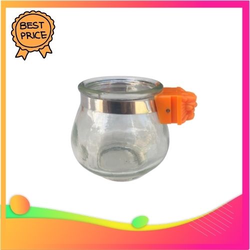 Cóng thuỷ tinh đựng thức ăn cho chim ( cu gáy, chào mào, than lửa, cưỡng....)