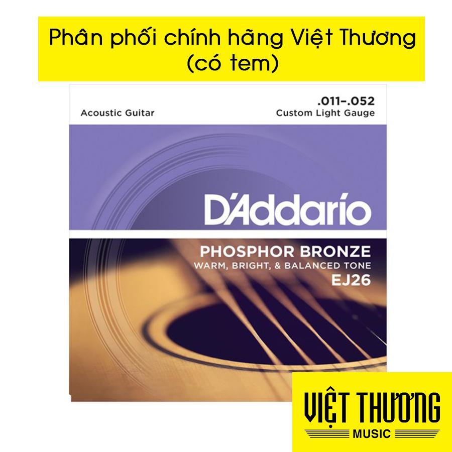 Dây đàn guitar acoustic d'addario ej13 - việt hoàng phong