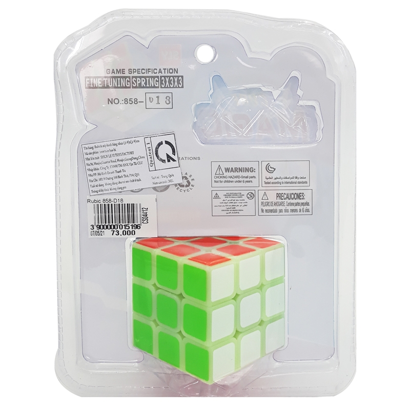 Đồ Chơi Rubik 3x3 858-D18