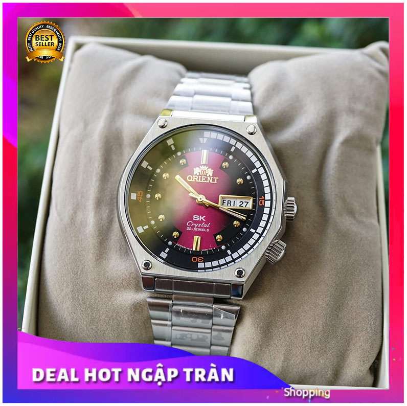 { MÁY CƠ NHẠT ZIN ORIENT 469 }{ BẢO TÍN ĐỒNG HỒ SHOP SỊN LAZADA } Đồng Hồ Orient Nội địa Nhật Nam Sk Mặt Lửa Automatic Japan + Thẻ Bảo Hành + Box Vip orient