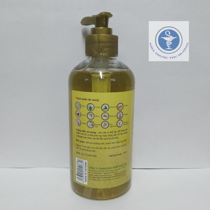 Sữa tắm dược liệu Ngọc Thảo chai 350ml
