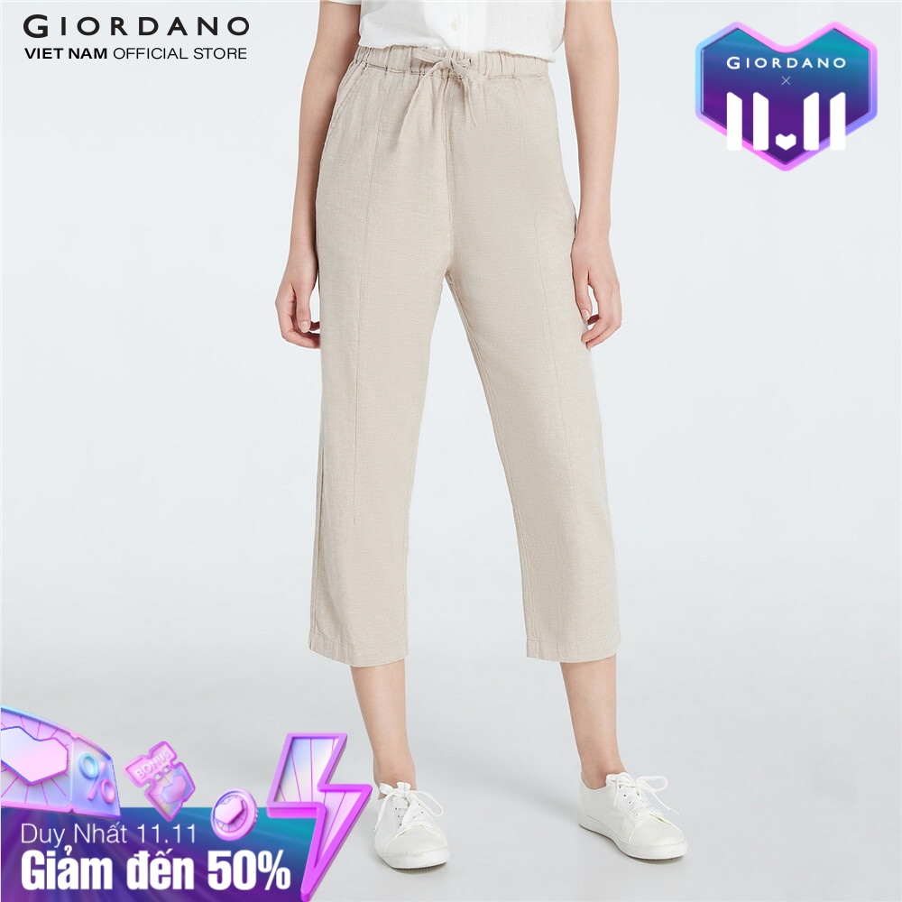 Quần Lửng Ống Rộng Nữ Giordano 05421298