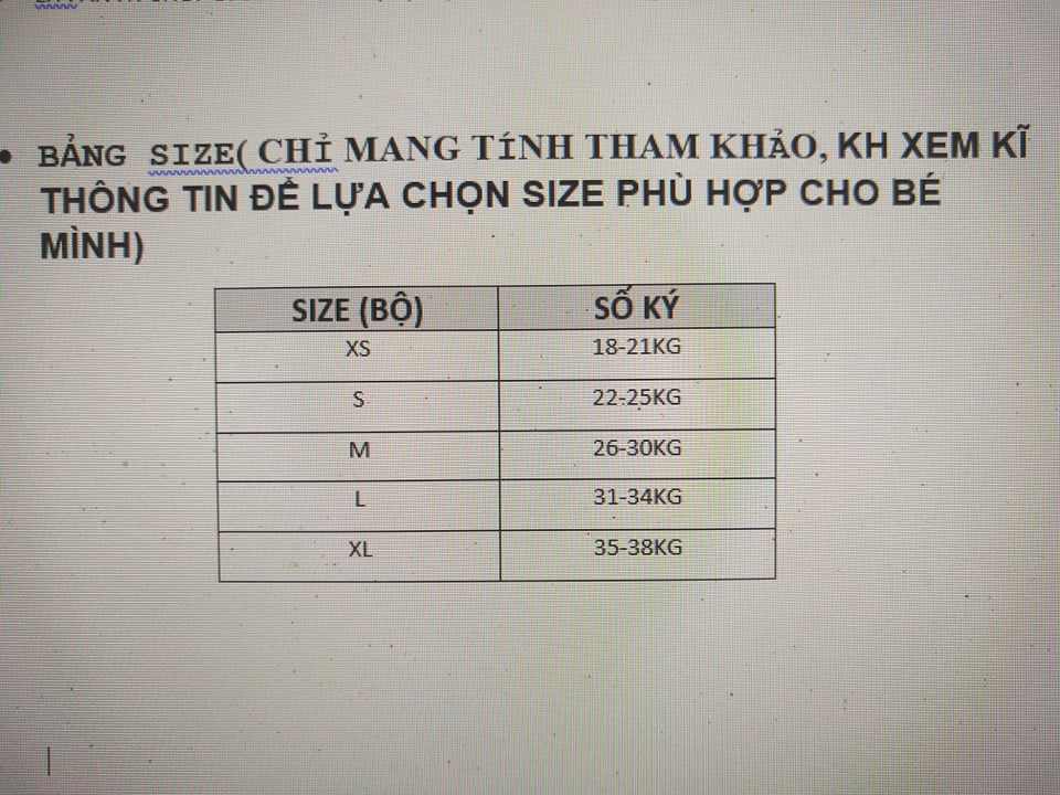 BỘ THUN XUẤT DƯ BÉ GÁI SIZE ĐẠI