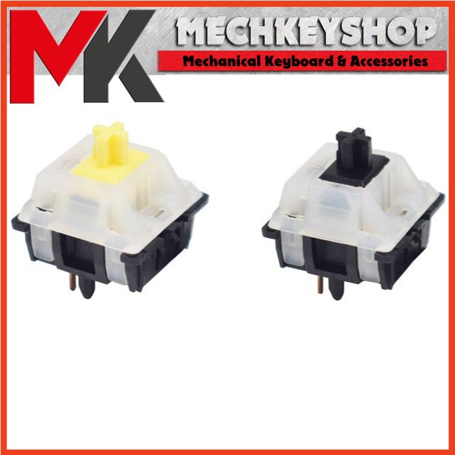 5 công tắc Switch Gateron KS3X47 - Gateron KS-3X47 Top Milky/Bot Đen - Nút bấm dùng cho bàn phím cơ