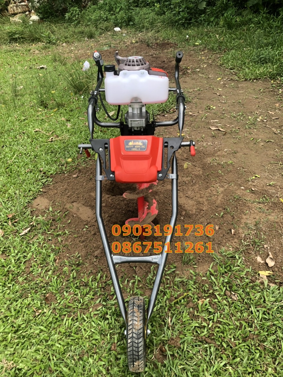 Máy đào hố trồng chuối -  Máy khoan đất trồng cây.