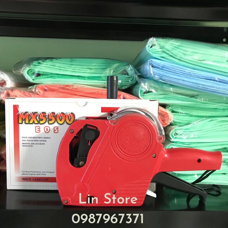 Máy Bấm Giá Tiền MX5500-EOS (Kèm Mực Dự Phòng + 1 Cuộn Tem Giá)