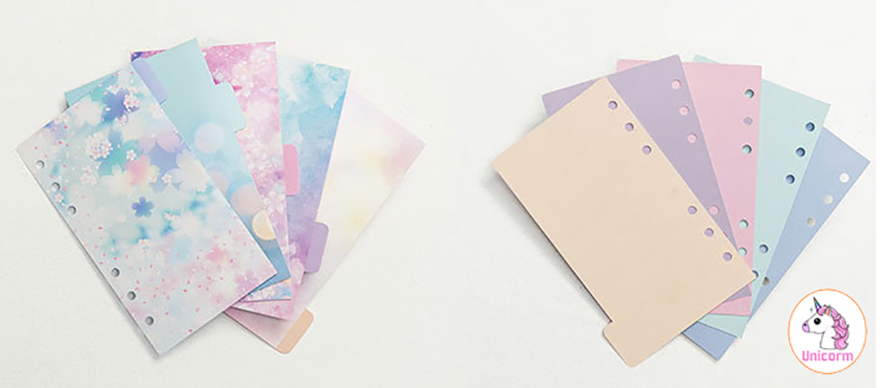 Tab Phân Trang galaxy flower A5 cho Sổ Còng/Sổ Planner