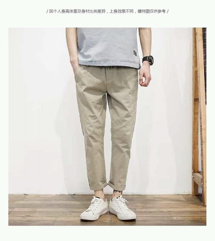 Quần kaki baggy nam ống côn