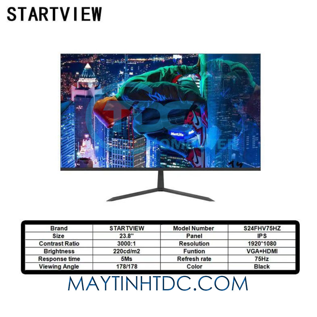 BÁO GIÁ Màn Hình 24 Inch 75hz | Shopee Lazada Sendo Tiki mới nhất 40 Màn hình máy tính 24 inch Full viền startview 24FHV 75Hz, Full HD 1920x 1080 .NEW 100%, CHÍNH HÃNG PHÂN PHỐI.