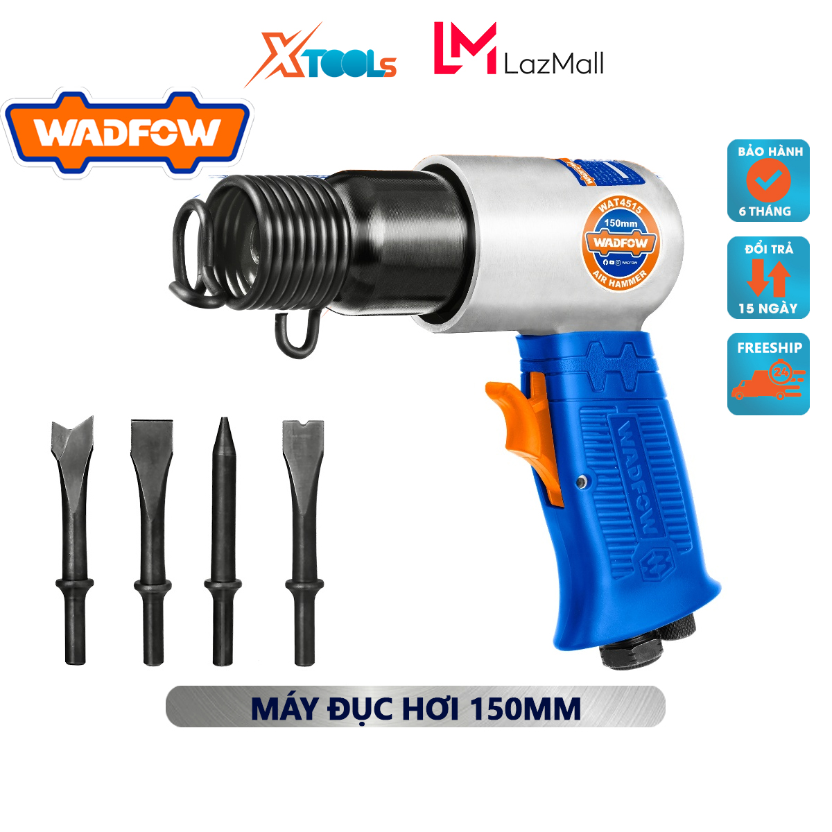 Máy đục hơi 150mm WADFOW WAT4515