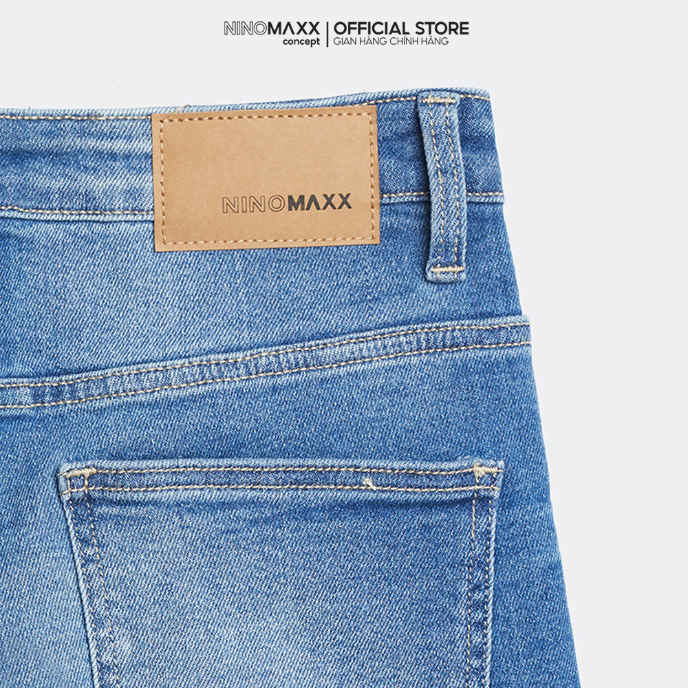 NINOMAXX Quần short Jean Nam lửng 2202021