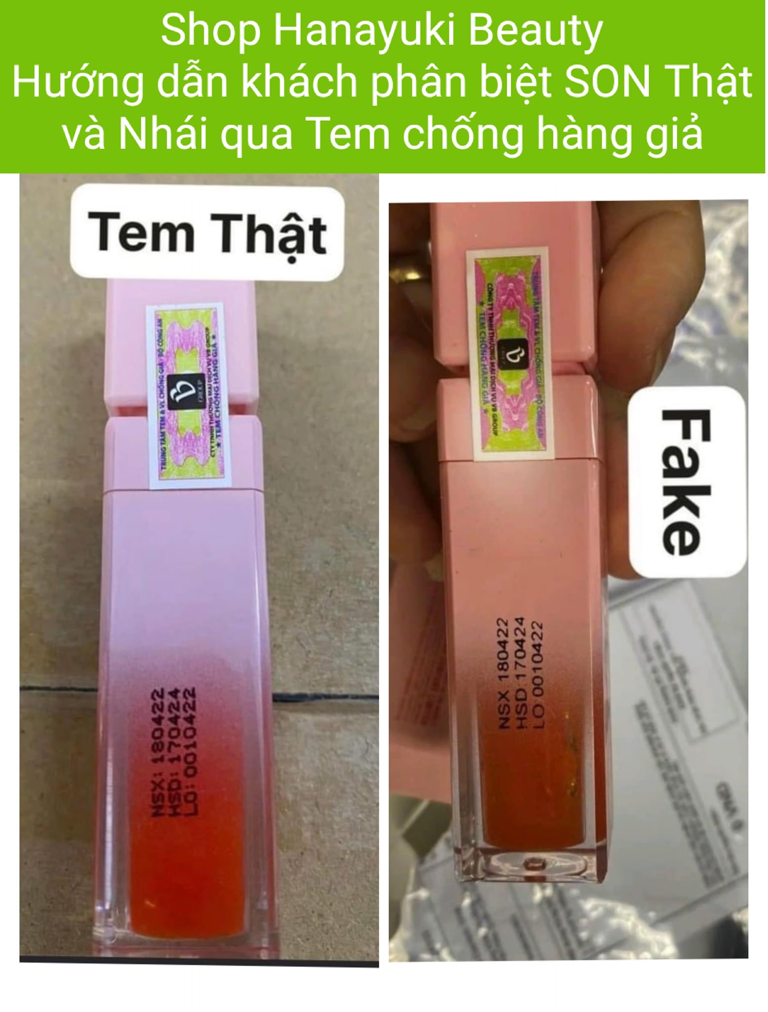 Son dưỡng Hanayuki xoá thâm, hồng môi-Lips Pink Hanayuki 5g