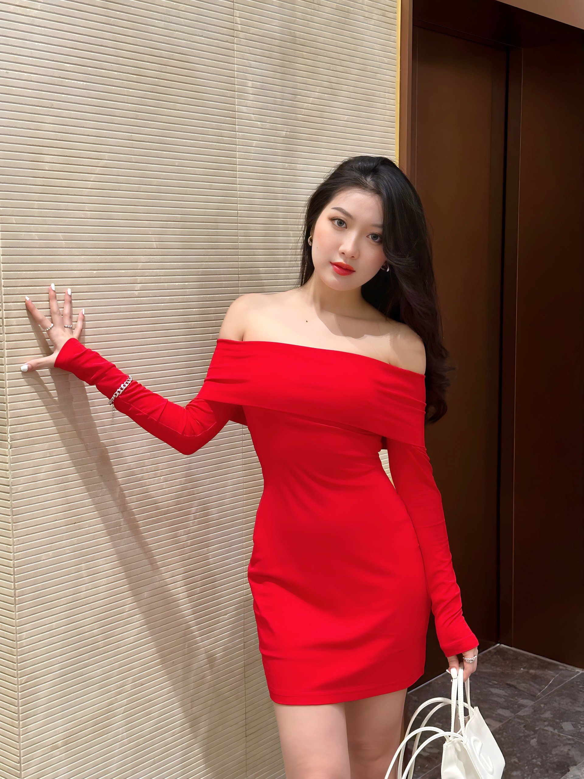 Nhập mã 66falazsocial80 giảm 15% đầm body nữ dự tiệc trễ vai tôn dáng - gumby dress - goût de jun