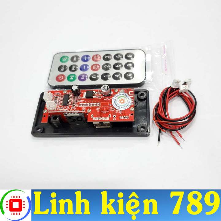 Mạch giải mã Bluetooth 5.0 USB AUX FM 12V V2 ( tích hợp công suất 30W x 2 )