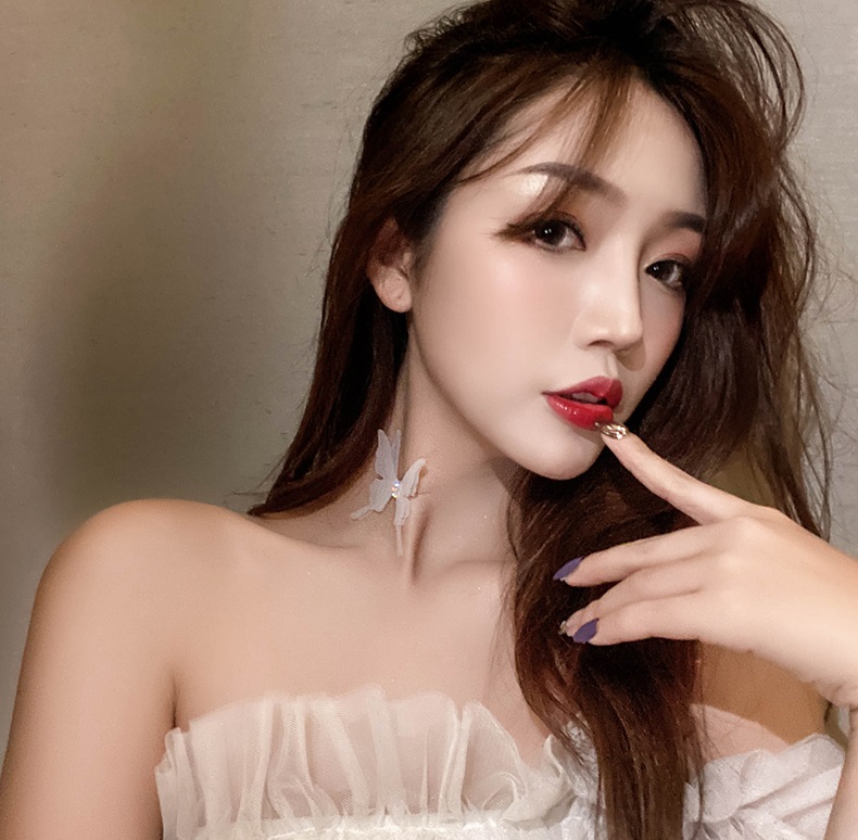Vòng cổ bướm cánh kép hiệu ứng 3D độc đáo VC93