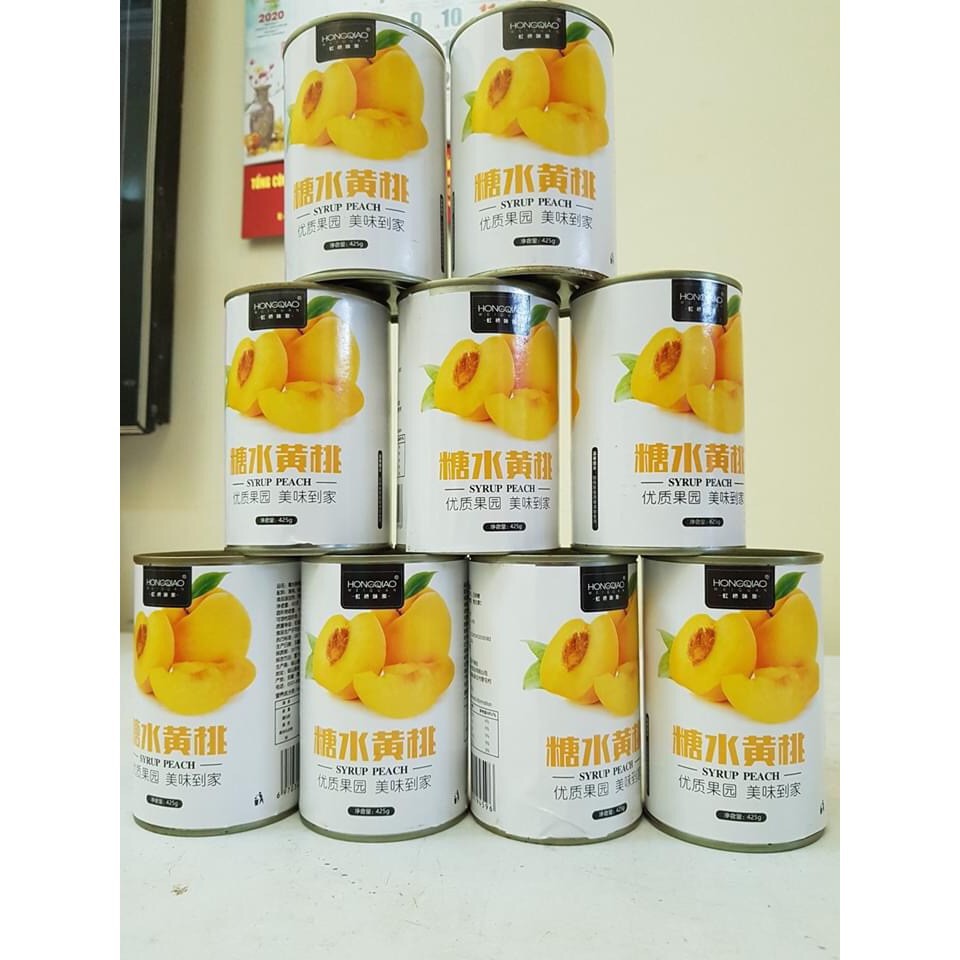 1 hộp đào ngâm 425g/hộp