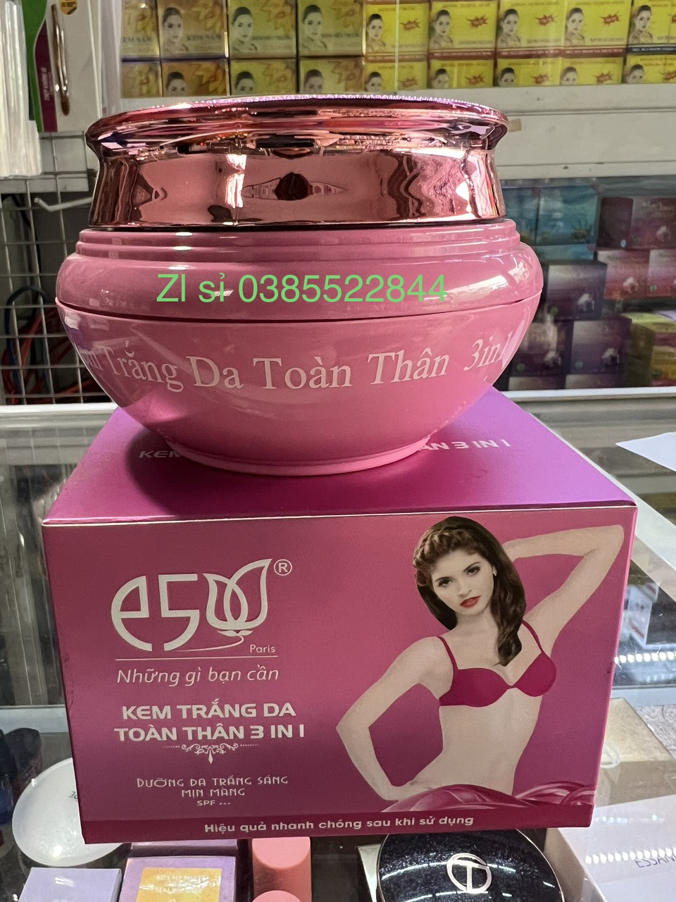 Kem trắng da toàn thân 3in1 e5 hộp 100g