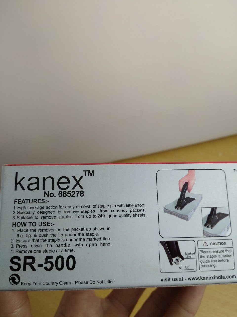 GỠ GHIM KANEX SR-500