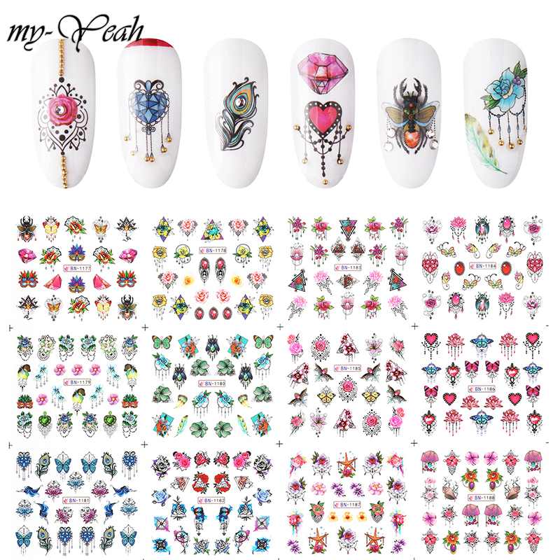 STICKER DÁN MÓNG HOẠT HÌNH DỄ THƯƠNG, KHÔNG ĐỘC HẠI (30 HÌNH)