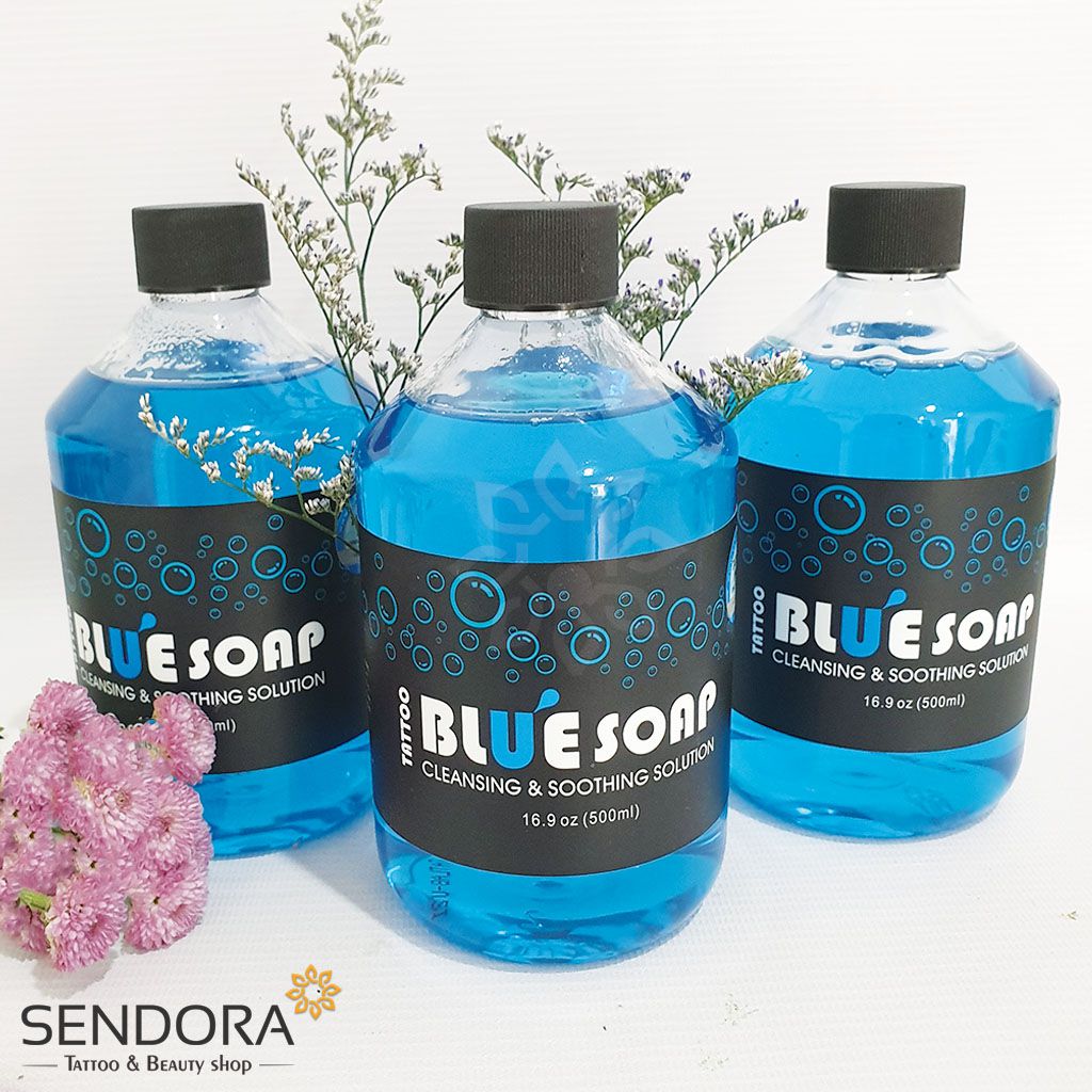 Blue Soap 500ml chai  Vệ sinh sát khuẩn phun xăm
