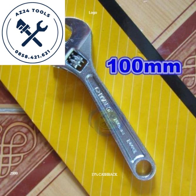 Mỏ lết mini 4 inch 100mm c-mart f0001-04